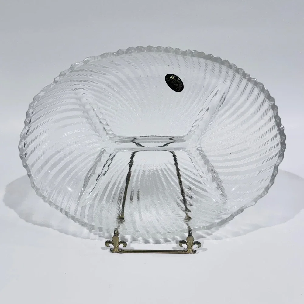 NOS Vintage Crystal Clear Studios Ashford Pattern‎ Oval Sectional Style# 323902